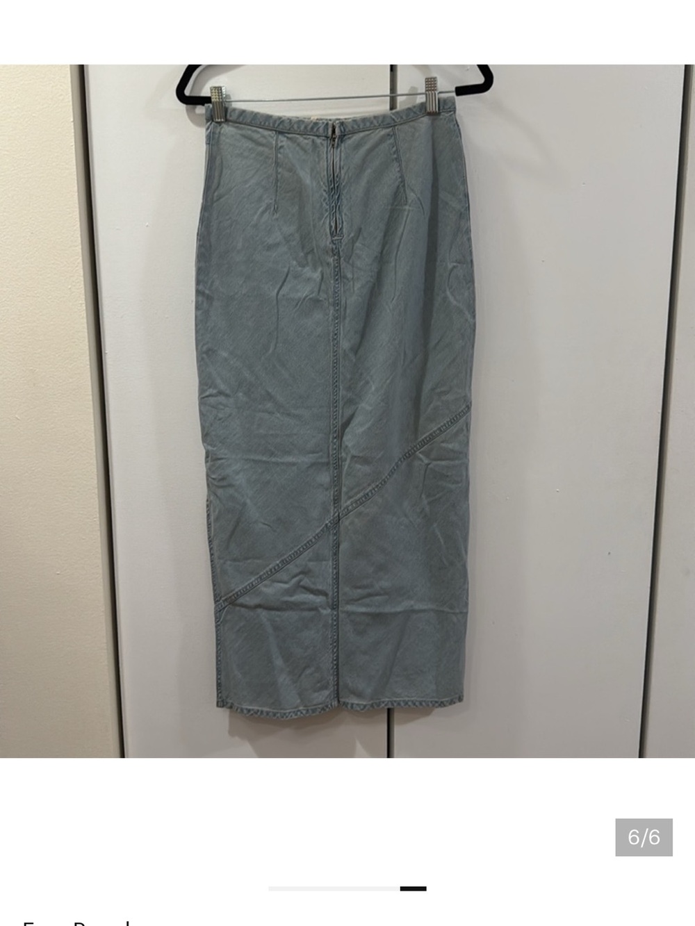 We The Free Chambray Muse Moment Mid-Rise Slip Skirt - Picture 5 of 9